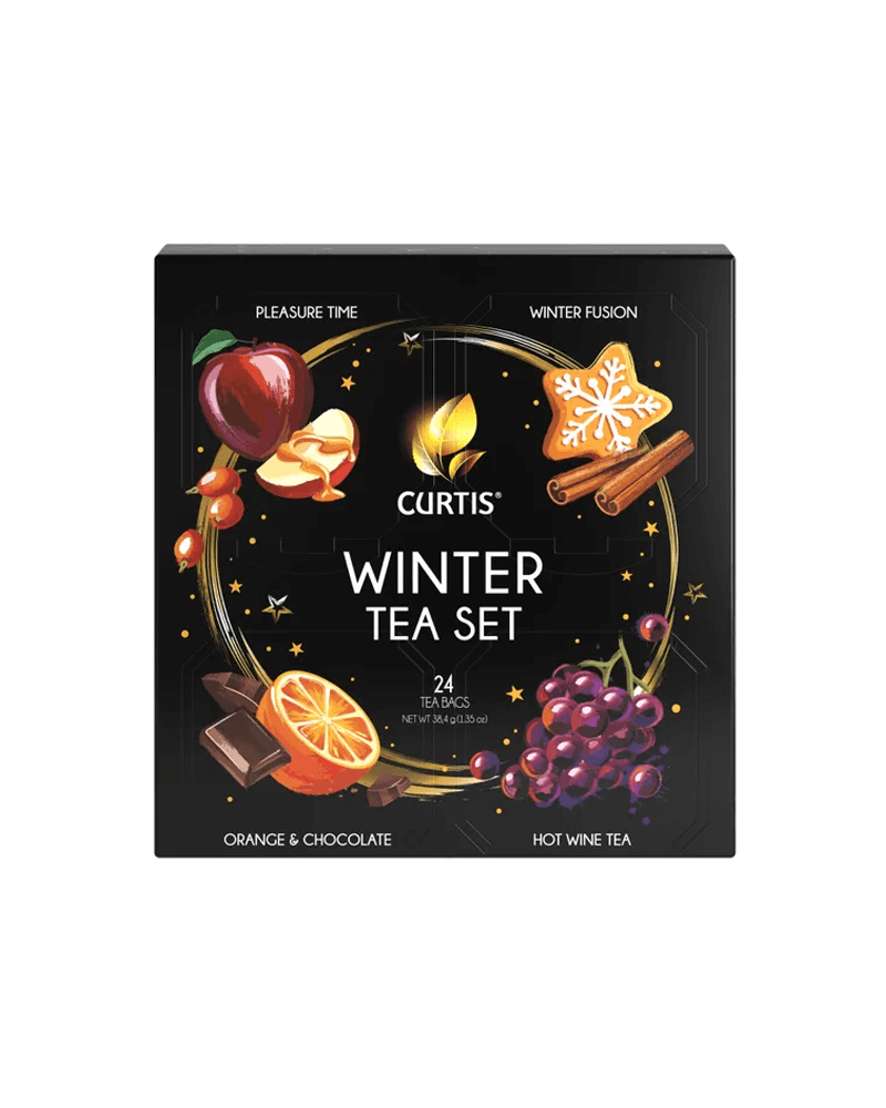 Зимний чайный набор «Чайное ассорти» – 4 вкуса – 24 чайных пакетика